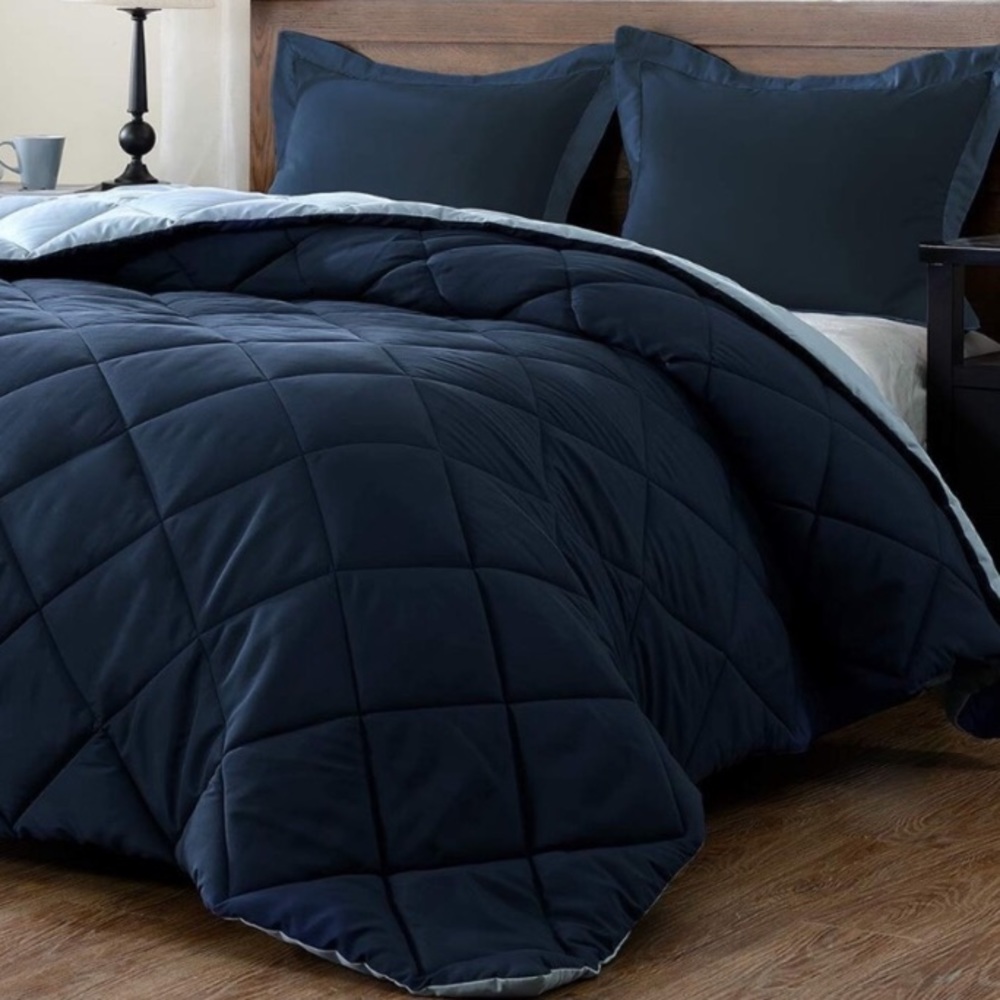 - 3 PC Set-Down Alternative Reversible Comforter